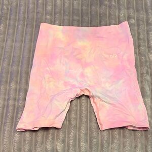 Women's Pastel Tie-Dye Athletic Shorts